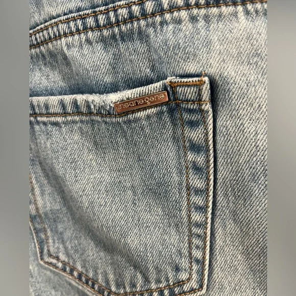 Insane Gene Jean Shorts Overalls Size Small - Picture 4 of 16